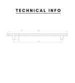 دستگیره درب کابینت دو پایه ویستا دورو مدل Mirage-24mm - تصویر 3