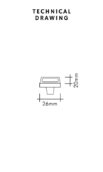 دستگیره درب کابینت تک پیچ ویستا دورو مدل Almara-2 - تصویر 3