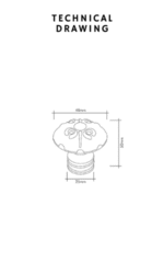 دستگیره درب کابینت تک پیچ ویستا دورو مدل Blossom - تصویر 3