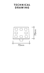دستگیره درب کابینت تک پیچ ویستا دورو مدل Tria-3 - تصویر 3