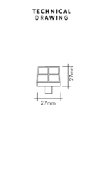 دستگیره درب کابینت تک پیچ ویستا دورو مدل Tria-2 - تصویر 3