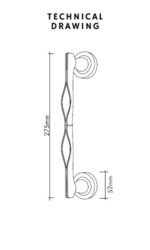 دستگیره درب ورودی ویستا دورو مدل Curl - تصویر 3