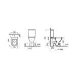 توالت فرنگی زمینی ویترا مدل S50 - تصویر 2